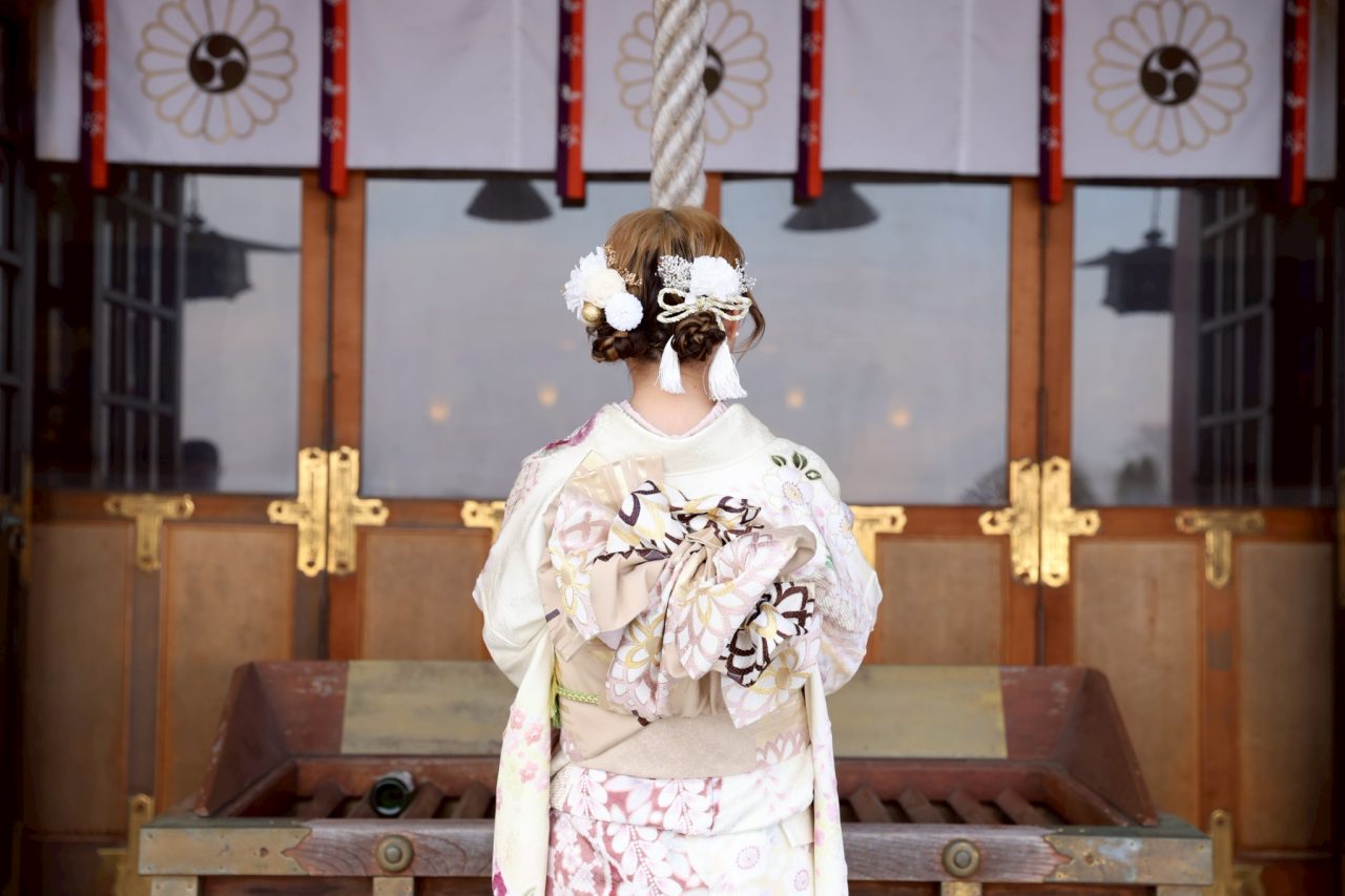 樽前神社祭のお参り姿